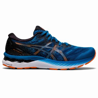 Asics Gel-Nimbus 23 - Miesten Juoksukengät - Sininen/Mustat